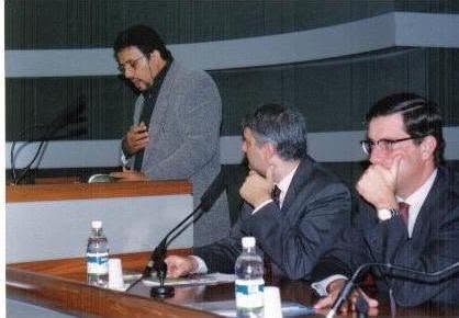 Mohamed Ghonim durante un incontro